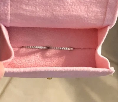 Moissanite Inside/Outside Dainty Huggie Hoops, 11.00 mm, 0.25 TCW - Image 1 of 4