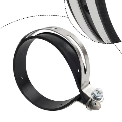 Auspuffrohr Schalldämpfer Halter Clip Klemme Fix Ring Halterung 110-115MM - Bild 1 von 4