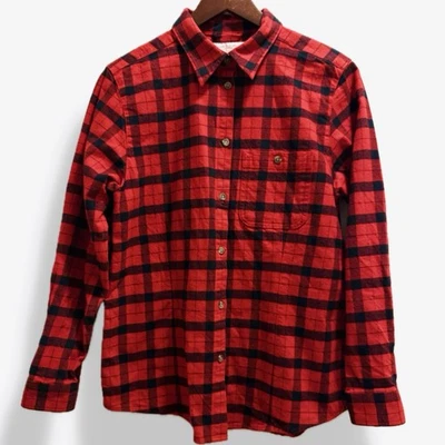 Camisa para mujer Filson Alaskan Guide MEDIANA roja negra franela a cuadros nueva sin etiquetas Foto 1 de 4