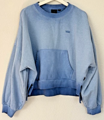 Vans Spellman Crew Sudadera Recortada Azul Allure Mujer Grande Foto 1 de 4