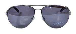 Bulova Kelowna Herren Piloten Sonnenbrille Graphit Metallgestell 62-14 140 Neu - Bild 1 von 15