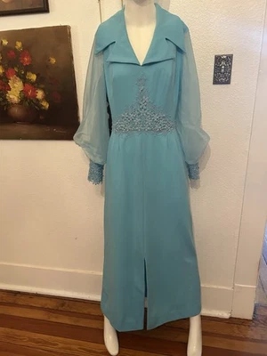 Vintage Hand Tailored Long Evening Dress  - Image 1 of 4