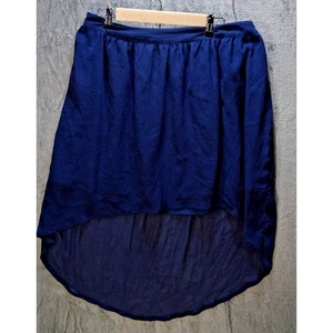 Converse One Star XL Navy Blue High-Low Skirt Chiffon Lightweight Sheer - Picture 1 of 6