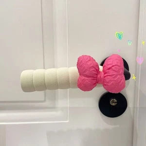 2Pcs Bowknot Handle Protective Cover Anti-collision Doorknob Guard - Picture 1 of 12