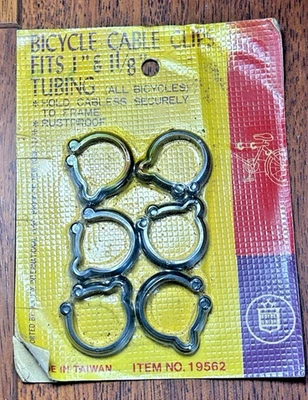 Clips de cable de bicicleta Royce Union de colección para tubos de 1"" y 1 1/8" sellados nuevos de stock Foto 1 de 4