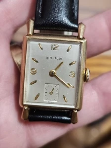 Vintage Wittnauer Manual Wind Men’s Gold Filled And Steel Watch 25.4mm Running - Picture 1 of 12
