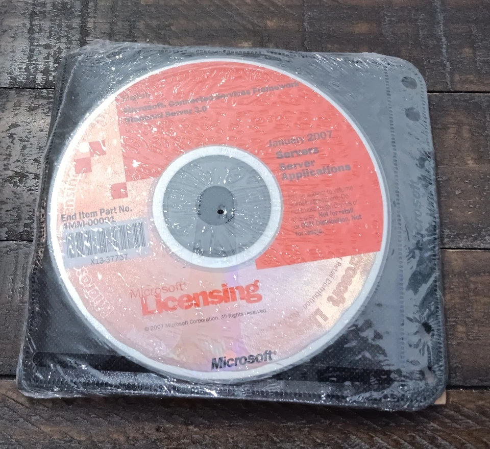 NEW Microsoft Windows Server Server Aplications 2007 Volume License CD Installer - Image 1 of 3