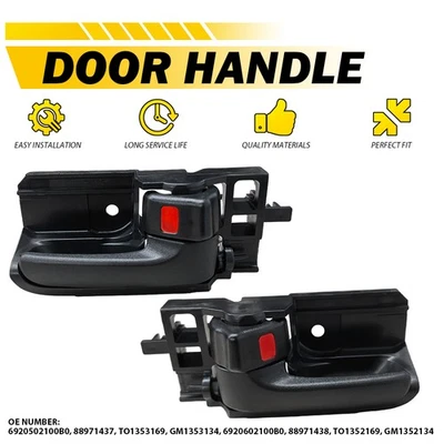 Manija interior de puerta interior negra delantera trasera para Toyota Corolla Matrix 2003-2008 Foto 1 de 4