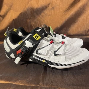 MAVIC Galibier Carbon Road Cycling Shoes 3 Bolt Size EU 46 US Men’s 11.5 W 12.5 - Picture 1 of 9