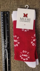 New Miami University (OH) Socks - Love and Honor - Picture 1 of 4