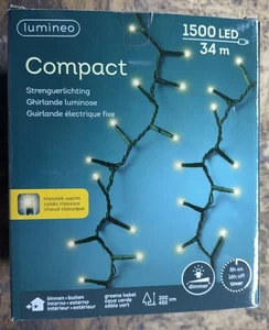 LUMINEO Lichterkette 1500 LED - innen und außen - klassik warm - Länge 34m - OVP - Bild 1 von 4