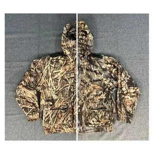 BERETTA Mossy Oak Shadow Grass HOODED REVERSIBLE Camo Hunting JACKET Men 2XL - Picture 1 of 12