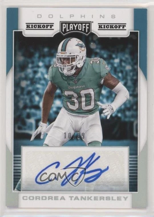 2017 Panini Playoff Rookie Signatures Kickoff /99 Cordrea Tankersley Auto RC - Image 1 of 2