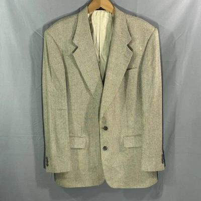 Vintage Givenchy Blazer Mens 42 Wool Blend Check Jacket Sport Coat 90s - Image 1 of 4