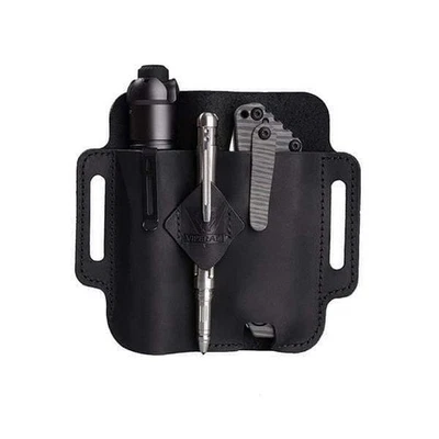 Viperade PJ19 Schwarz Lederholster für Tool Tactical Pen Taschenlampe EDC Gear