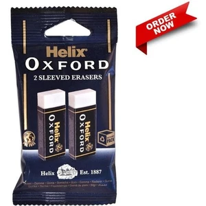 Paquete doble de gomas de borrar Helix Oxford, azul Oxford, grande - Imagen 1 de 5
