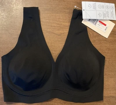 True & Co True Body Lift V Neck Bra 14838 Black Size XS NWT - Image 1 of 4