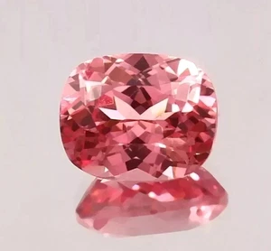 Piedra preciosa suelta certificada corte cojín zafiro Padparadscha natural de 10 quilates + Ceilán - Imagen 1 de 4