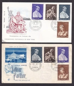 Vatican 1964 NEW YORK EXPOSITION collection of 10 diff First Day covers (10) - Picture 1 of 6