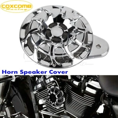 Хромированная крышка гудка динамика для Harley Sportster XL 07-18 Touring Big Twin 99-17 - Изображение 1 из 4