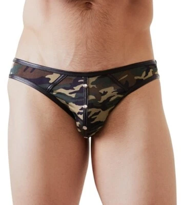 Herren-Slip mit Front-Nieten NEK Camouflage Sexy Männer Slip Erotik Unterwäsche - Bild 1 von 4