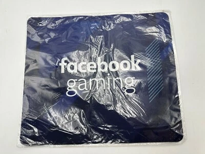 FACEBOOK Gaming Logo Mousepad Mouse Pad Computer BRAND NEW Blue Neoprene Large  - Image 1 of 2