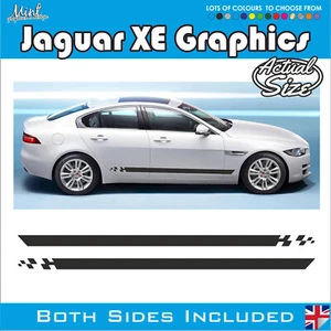 Jaguar XE XF Side Custom Stripes R Sportbrake Decals Stickers Graphics 014 - Picture 1 of 4