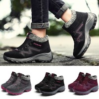 Women Boots Ladies Outdoor Autumn Trainers Boots Fashion Snow Low Top Hiking