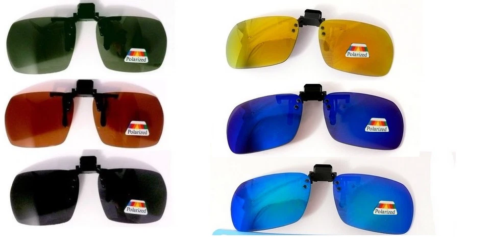 CLIP MIROIR POUR LUNETTES SURLUNETTES POLARISANT POLARISÉ POLARIZZATE AC06014P - Photo 1/1