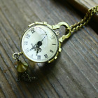 Tassel Pendant Necklace Watch Sweater Chain Crystal Spherical Magnifying Glass