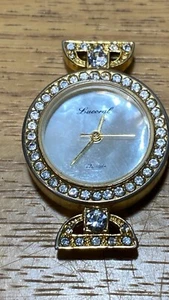 Lucoral Quartz Watch Ladies Cameo Golden *AS IS* Does Not Run/No Band - Picture 1 of 3