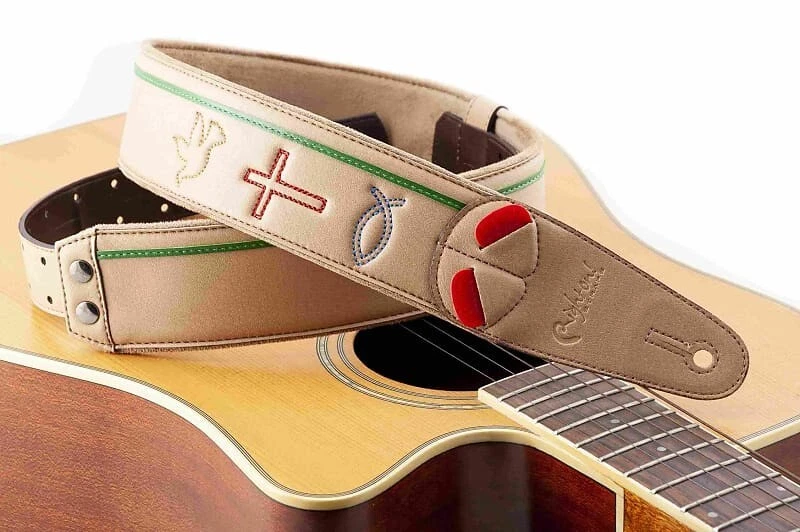 Correa de guitarra vegana de alta calidad beige milagro Steady On Straps Steady Mojo Miracle Foto 1 de 1