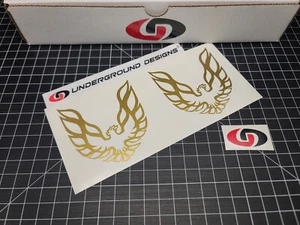Firebird Decals (2pk) Retro Pillar Window Stickers Fits Pontiac Trans Am Formula - Picture 1 of 9