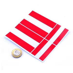 Austria Flag Stickers x4 3" & 2" Österreich Flagge Car Vinyl Rally Window Decals - Picture 1 of 1