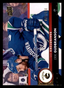 2017-18 Upper Deck Exclusives #426 Erik Gudbranson /100 - Picture 1 of 2