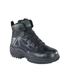 Stivali tattici militari Reebok da uomo risposta rapida stringati in pelle nero taglia 10W - Foto 1 di 10