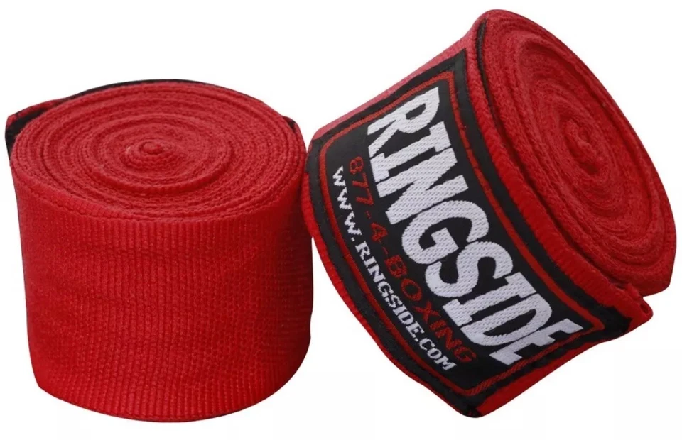 New Ringside Mexican Style Boxing MMA Handwraps Hand Wrap Wraps 180" - Red - Image 1 of 1