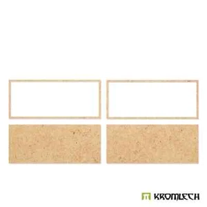 Bandejas de movimiento base cuadrada pequeña Kromlech bandejas de movimiento (2 piezas) Wargaming KRHB049 - Imagen 1 de 2