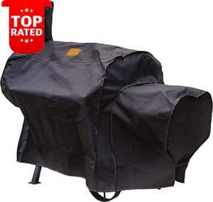 Char-Broil Longhorn Offset Smoker Cover Black Durable Protection 9726786 - Picture 1 of 12
