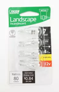 Feit 7-Watt Bright White 3000K T5 Wedge Base Dimmable 12V Landscape Bulb 4 Pack - Picture 1 of 2