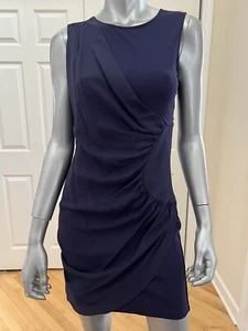 Vestido sin mangas de cóctel de seda Bcbg Maxazria con cremallera lateral púrpura/azul para mujer talla 2 - Imagen 1 de 11