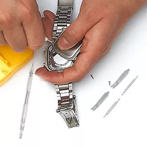 Herramienta de reparación de relojes de acero inoxidable correa de reloj pasador de enlace barra de reparación diseñador - Imagen 1 de 6