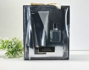 VS Him Platinum Body Lotion 3.4 oz & Perfume.75 ml Gift Set By Victory’s Secret - Picture 1 of 4