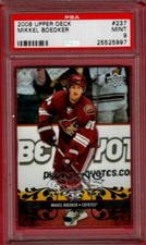 2008-09 UPPER DECK MIKKEL BOEDKER YOUNG GUNS ROOKIE #237 PSA 9 RC UD YG 08-09