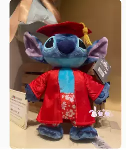 Authentic Hong Kong Disney Lilo and Stitch Graduation Plush Toy Gifts - Picture 1 of 2