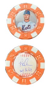 NEW Baseball 2019 ROY Mets Pete Alonso *signed* poker chip ball marker souvenir
