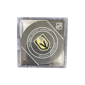 Las Vegas Golden Knights Official NHL Hockey Game Puck in Sealed Cube - Picture 1 of 3