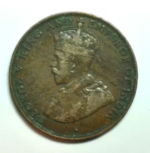 mw15239 Hong Kong; Cent 1934 George V KM#17 - Picture 1 of 2