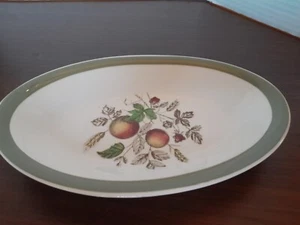 Plato ovalado vintage Staffordshire Inglaterra Alfred Meakin Hereford 8" - Imagen 1 de 5