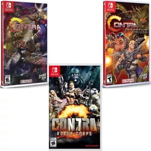 Contra Anniversary Collection + Operation Galuga + Rogue Corps Switch New Bundle - Picture 1 of 7